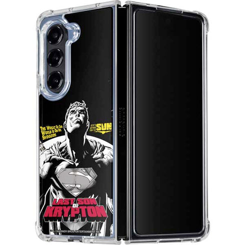 DC Comics Superman Last Son of Krypton Galaxy Z Fold5 5G Clear Case