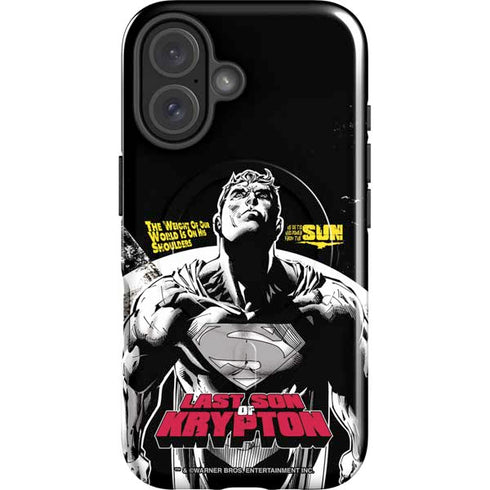 DC Comics Superman Last Son of Krypton iPhone 16 Magsafe Impact Case