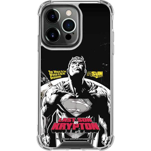 DC Comics Superman Last Son of Krypton iPhone 16 Pro Max Clear Case