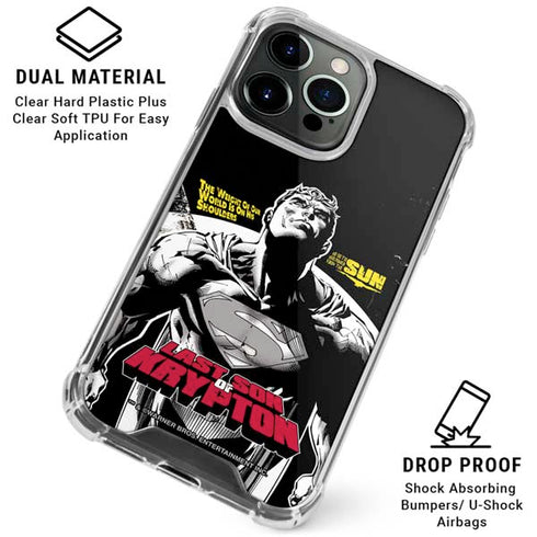 DC Comics Superman Last Son of Krypton iPhone 16 Pro Max Clear Case