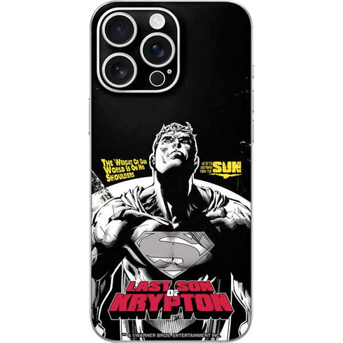 DC Comics Superman Last Son of Krypton iPhone 16 Pro Max Skin