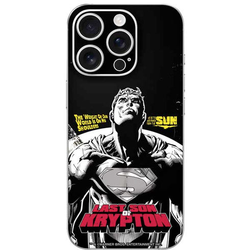 DC Comics Superman Last Son of Krypton iPhone 16 Pro Skin