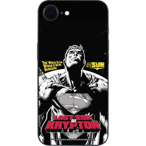 DC Comics Superman Last Son of Krypton iPhone 16e Skin