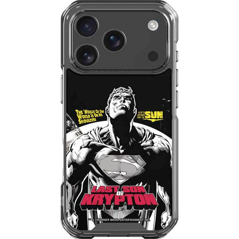 DC Comics Superman Last Son of Krypton iPhone 18 Pro Clear Case
