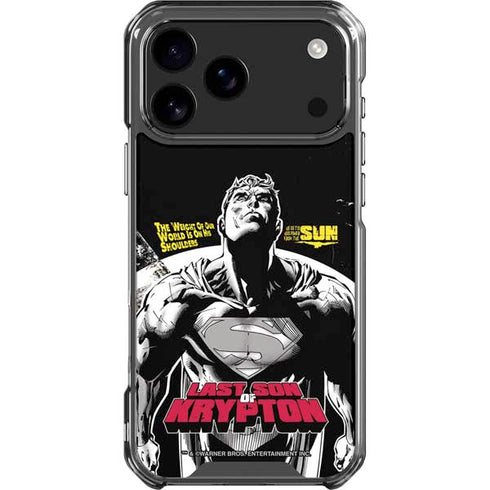 DC Comics Superman Last Son of Krypton iPhone 18 Pro Max Clear Case