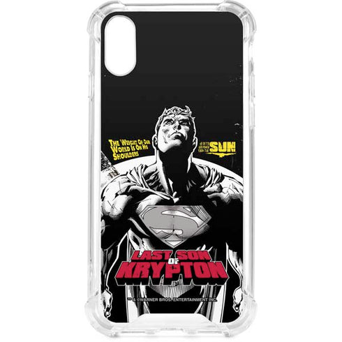 DC Comics Superman Last Son of Krypton iPhone XS Clear Case