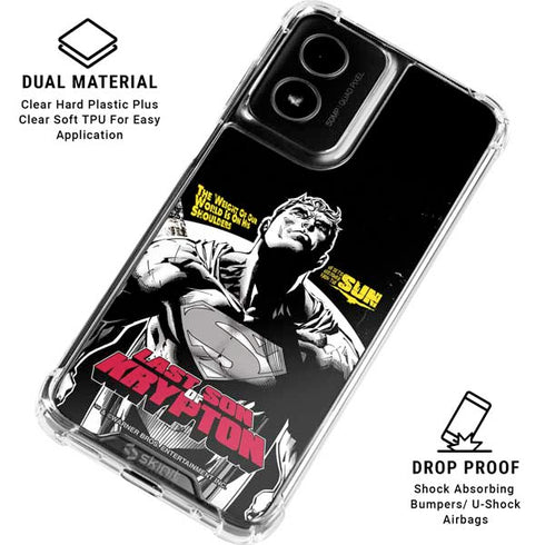 DC Comics Superman Last Son of Krypton Moto G Power 5G (2024) Clear Case