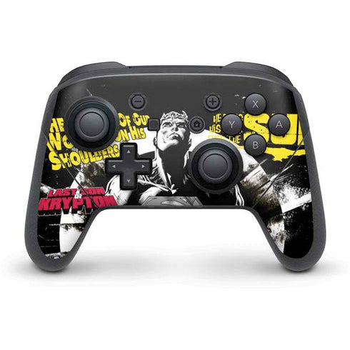 DC Comics Superman Last Son of Krypton Nintendo Switch Pro Controller Skin