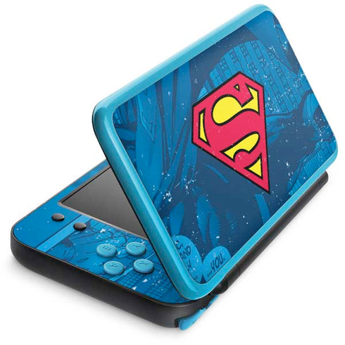 DC Comics Superman Logo Background Pattern Nintendo Skins