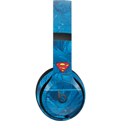 DC Comics Superman Logo Background Pattern Beats Studio Pro Wireless Headphones Skin