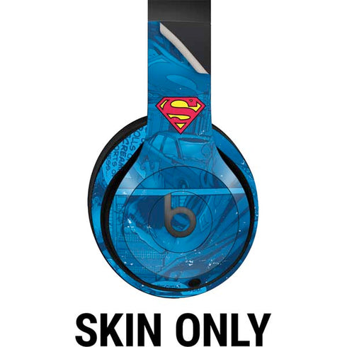 DC Comics Superman Logo Background Pattern Beats Studio Pro Wireless Headphones Skin