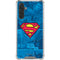 DC Comics Superman Logo Background Pattern Galaxy A17 Clear Case