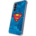 DC Comics Superman Logo Background Pattern Galaxy A35 5G Clear Case