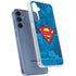 DC Comics Superman Logo Background Pattern Galaxy A35 5G Clear Case