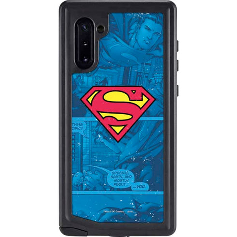 DC Comics Superman Logo Background Pattern Galaxy Cases