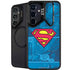 DC Comics Superman Logo Background Pattern Galaxy S24 Kickstand Case