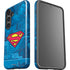 DC Comics Superman Logo Background Pattern Galaxy S25 Plus Impact Case