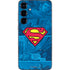 DC Comics Superman Logo Background Pattern Galaxy S25 Plus Skin