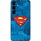DC Comics Superman Logo Background Pattern Galaxy S24 Plus Skin