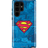 DC Comics Superman Logo Background Pattern Galaxy S25 Ultra Impact Case