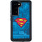 DC Comics Superman Logo Background Pattern Galaxy S24 Waterproof Case