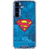 DC Comics Superman Logo Background Pattern Galaxy S25 Clear Case