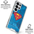 DC Comics Superman Logo Background Pattern Galaxy S26 Ultra Clear Case