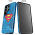 DC Comics Superman Logo Background Pattern Galaxy S26 Ultra Impact Case