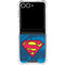 DC Comics Superman Logo Background Pattern Galaxy Z Flip7 Clear Case