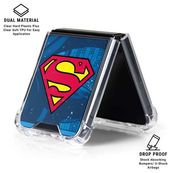 Superman Logo Galaxy Z Flip7 Clear Case | Skinit