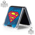 DC Comics Superman Logo Background Pattern Galaxy Z Flip7 Clear Case