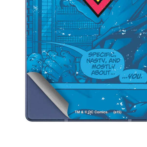 DC Comics Superman Logo Background Pattern Galaxy Z Fold6 Skin