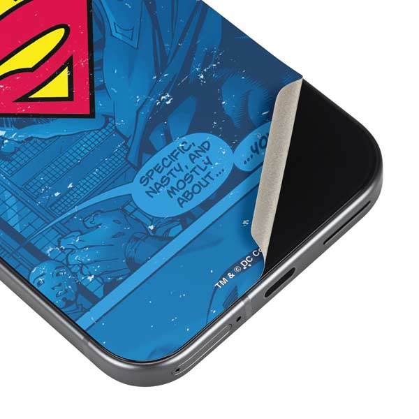 DC Comics Superman Logo Background Pattern Skin for Google Pixel