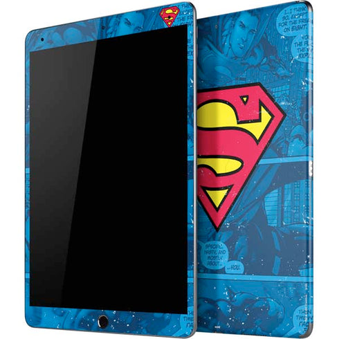 DC Comics Superman Logo Background Pattern iPad Skins