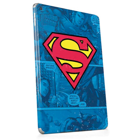 DC Comics Superman Logo Background Pattern Apple iPad Skin