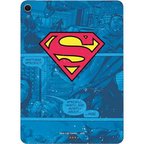 DC Comics Superman Logo Background Pattern Apple iPad Air Skin
