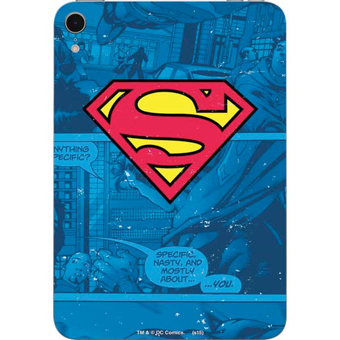 DC Comics Superman Logo Background Pattern Apple iPad Mini Skin