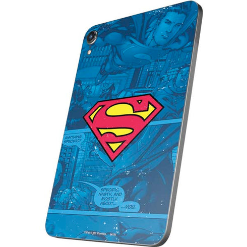 DC Comics Superman Logo Background Pattern Apple iPad Mini Skin