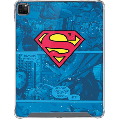DC Comics Superman Logo Background Pattern iPad Cases