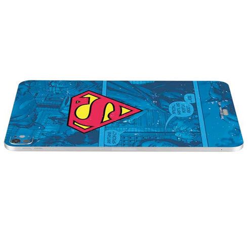 DC Comics Superman Logo Background Pattern iPad Pro 13in M4 (2024) Skin