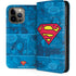 DC Comics Superman Logo Background Pattern iPhone 13 Pro Max Folio Case