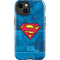 DC Comics Superman Logo Background Pattern iPhone 15 Impact Case