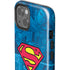 DC Comics Superman Logo Background Pattern iPhone 15 Impact Case