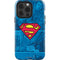 DC Comics Superman Logo Background Pattern iPhone 15 Pro Impact Case