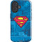 DC Comics Superman Logo Background Pattern iPhone 16 Impact Case