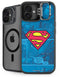 DC Comics Superman Logo Background Pattern iPhone 16 Kickstand Case