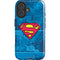 DC Comics Superman Logo Background Pattern iPhone 16 Magsafe Impact Case