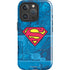 DC Comics Superman Logo Background Pattern iPhone 16 Pro Impact Case