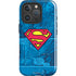 DC Comics Superman Logo Background Pattern iPhone 16 Pro Magsafe Impact Case
