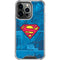 DC Comics Superman Logo Background Pattern iPhone 16 Pro Max Clear Case